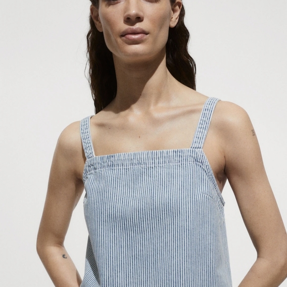 MNG Denim Crop Top - Picture 1 of 7